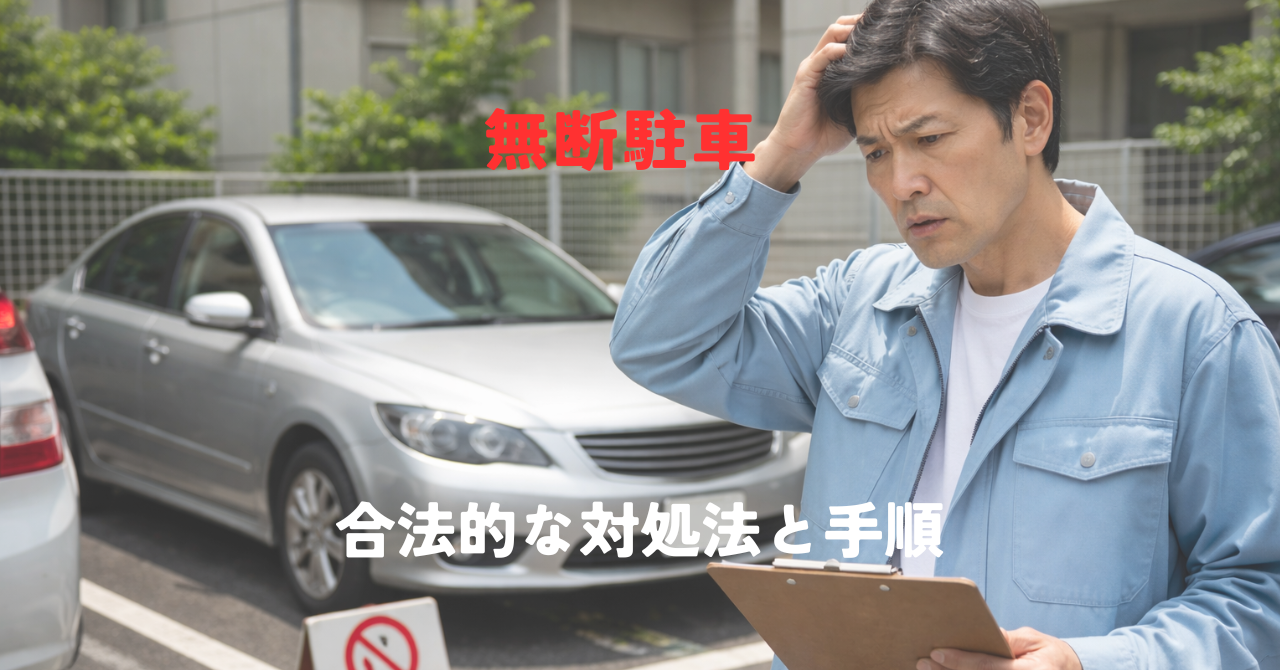 無断駐車されたら警察は動かない？合法的な対処法を手順で解説